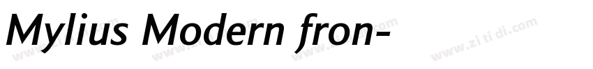 Mylius Modern fron字体转换